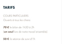 Cours particulier d’education canine 